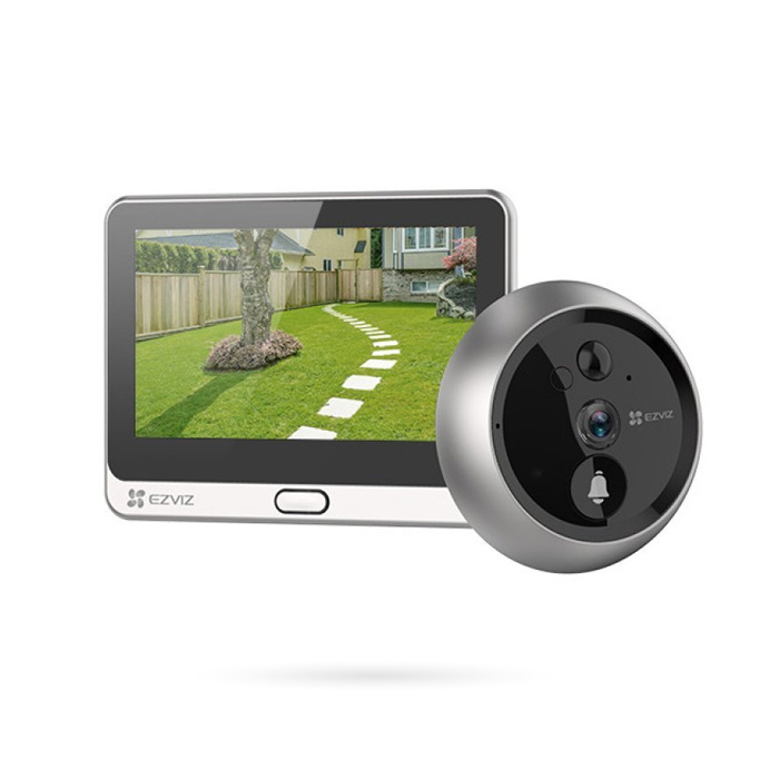 Mirilla Digital WiFi para Puerta con Cámara Gran Angular, Timbre y Detección de Movimiento EZVIZ DP2 2K