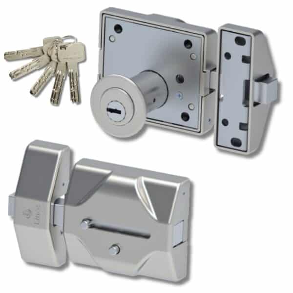 Cerrojo de sobreponer Lince 7930 RSS con llaves de seguridad