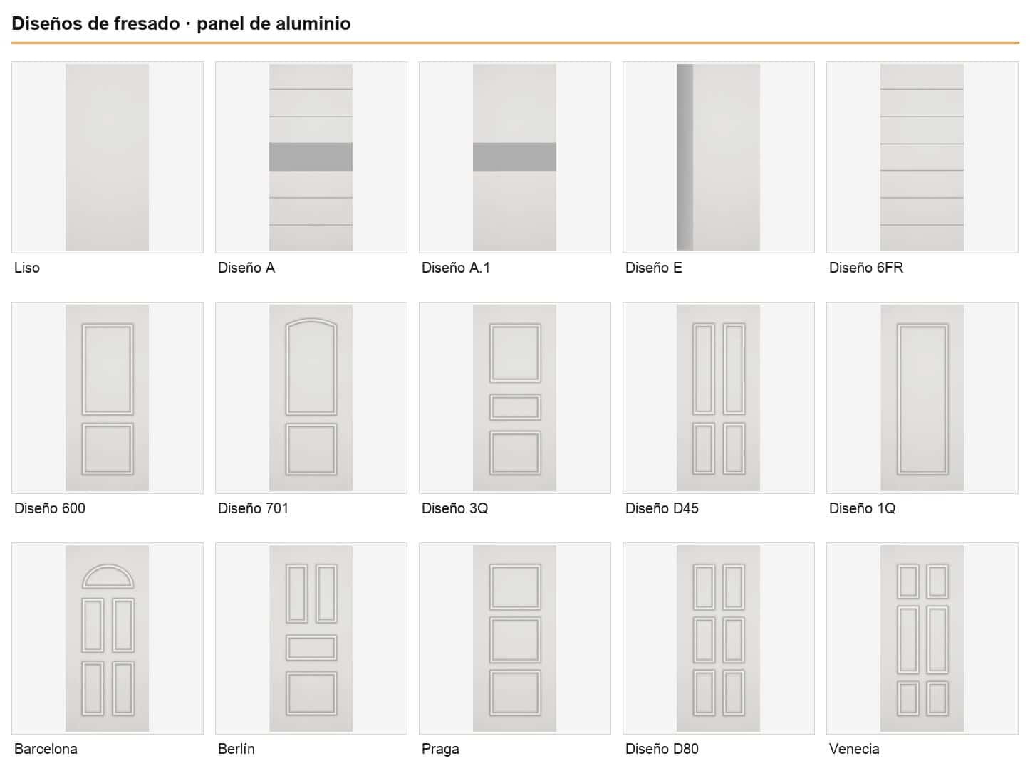 Diseños de fresado en aluminio